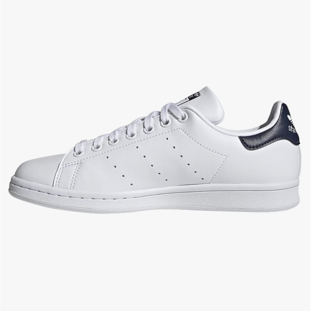 Adidas Women’s Stan Smith collegiate white and navy sneaker